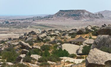 The Gobustan Mud volcanoes Fire Temple Burning Land Tour