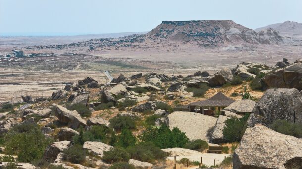 The Gobustan Mud volcanoes Fire Temple Burning Land Tour